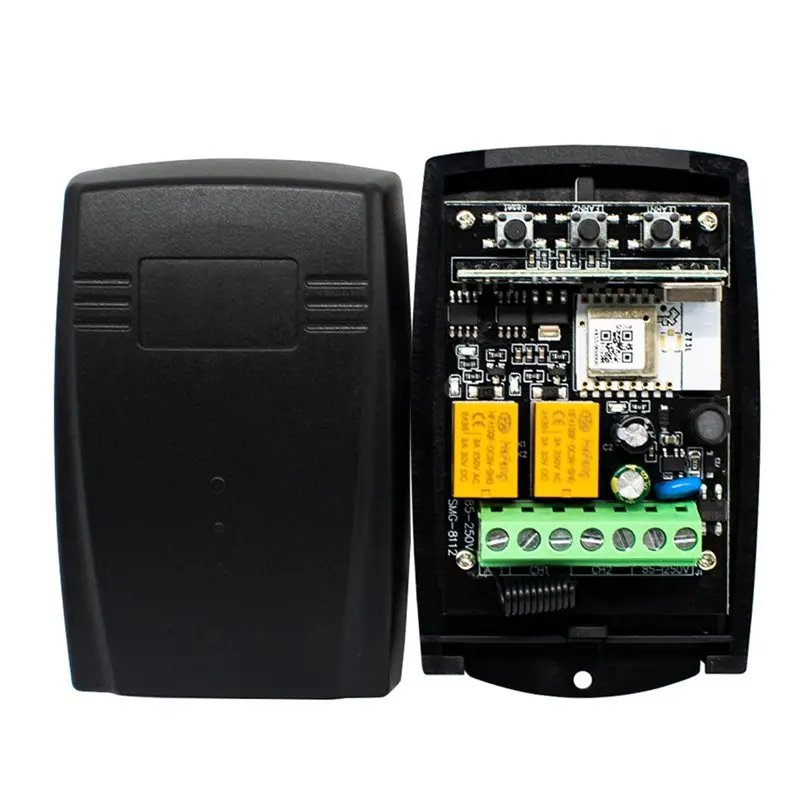 B24B Garage Door Receiver Garage Door Opener 2CH 433 Receiver Fixed Rolling Code Controller Works