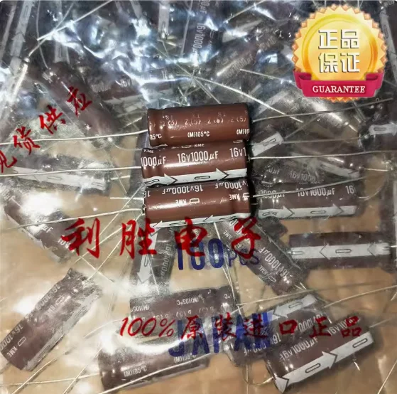 

30pcs/lot Japanese nippon Axial Capacitor 16V 1000UF 10 * 25 KME Horizontal Electrolytic Capacitor free shipping