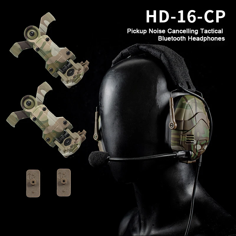 Noise Reduction Tactical Bluetooth Headset OPS Core ARC Wendy M-LOK Helmet Hunting Shooting Tuning Noise Cancelling Headphones