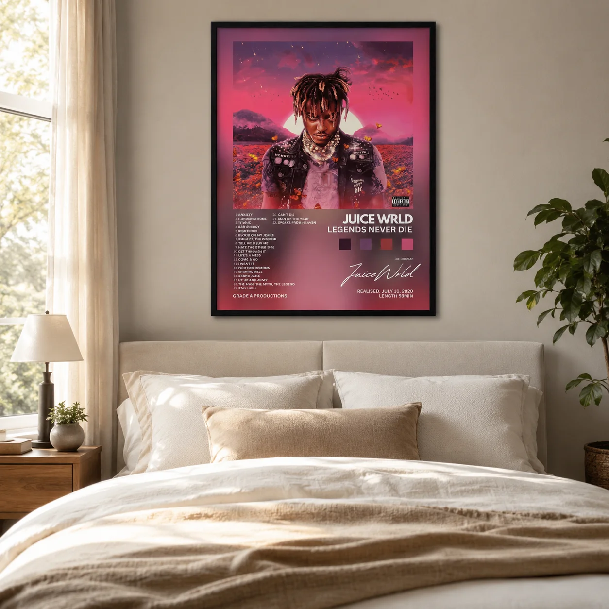Canvas Wall Print, Modern Art Illustration, High‑Grade Home Decoration Artwork for Bedroom, Living Room, Office & Interior Space