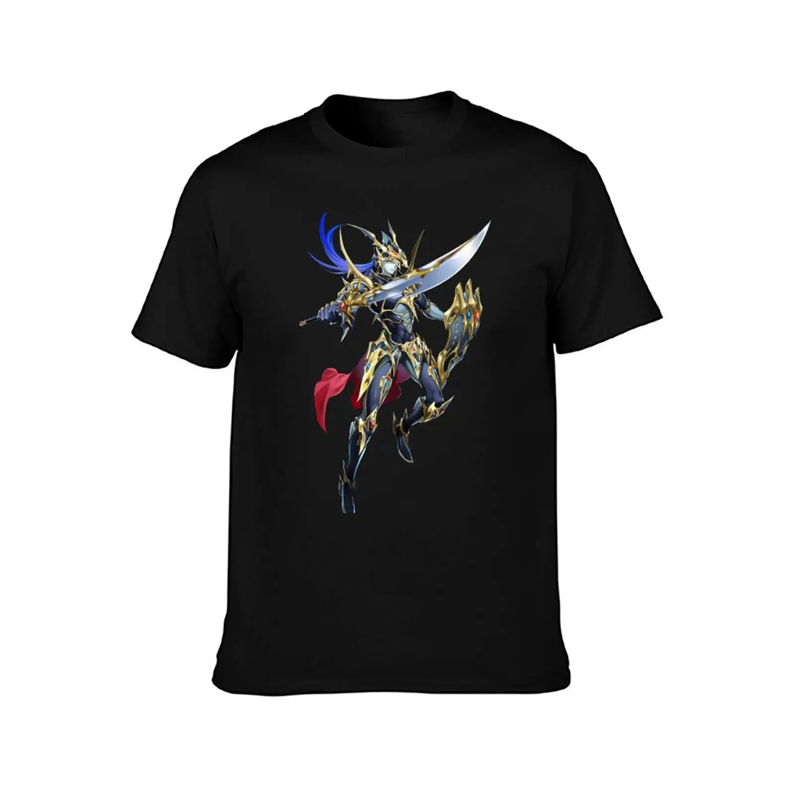 black luster soldier _ soldier of chaos T-Shirt basketball graphic tees graphics plus sizes T-shirts for men cotton