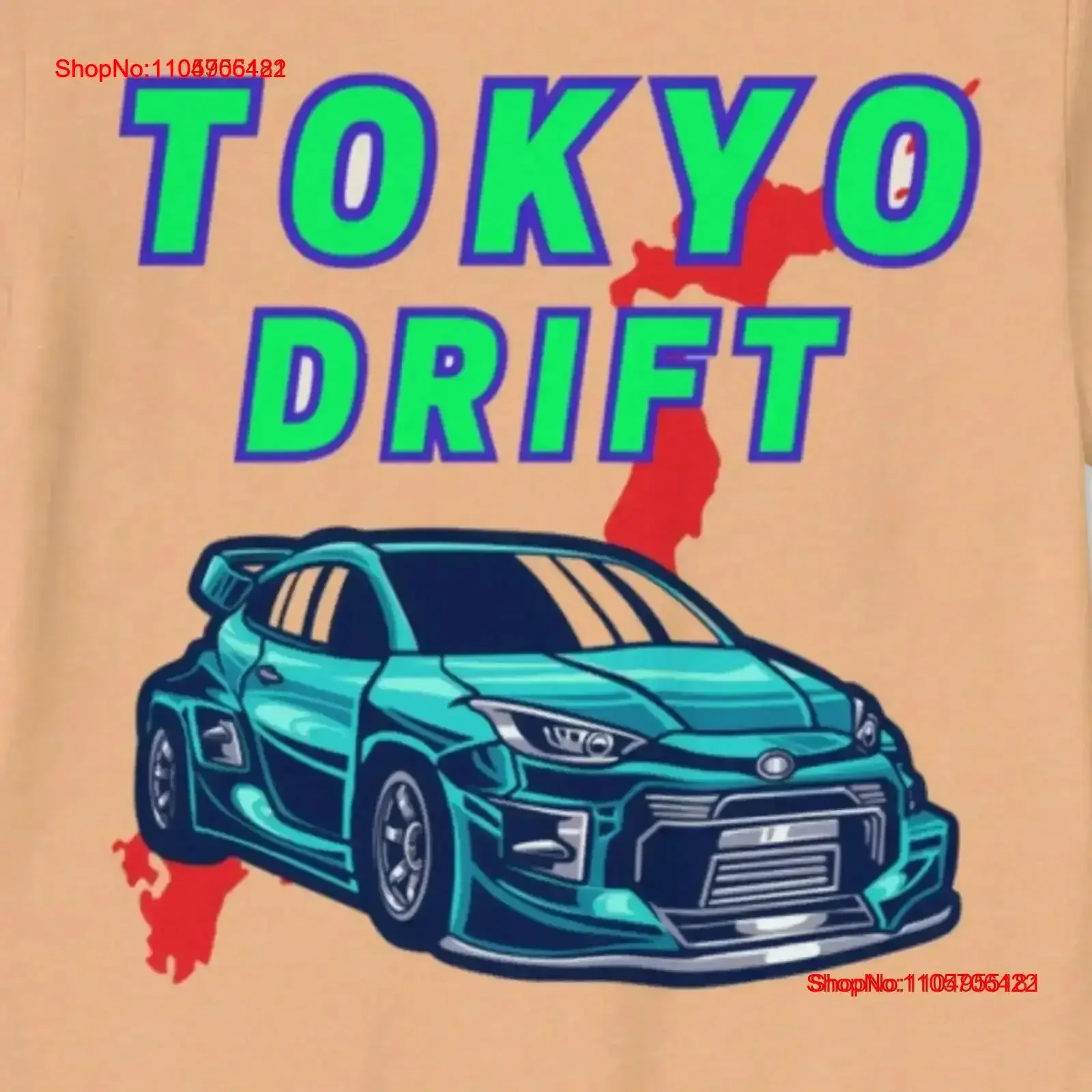 Tokyo Drift Curved Hem T Shirt vintage Washed Comfortable Stylish designer clothes homme Soft Slightly Breathable Versatile