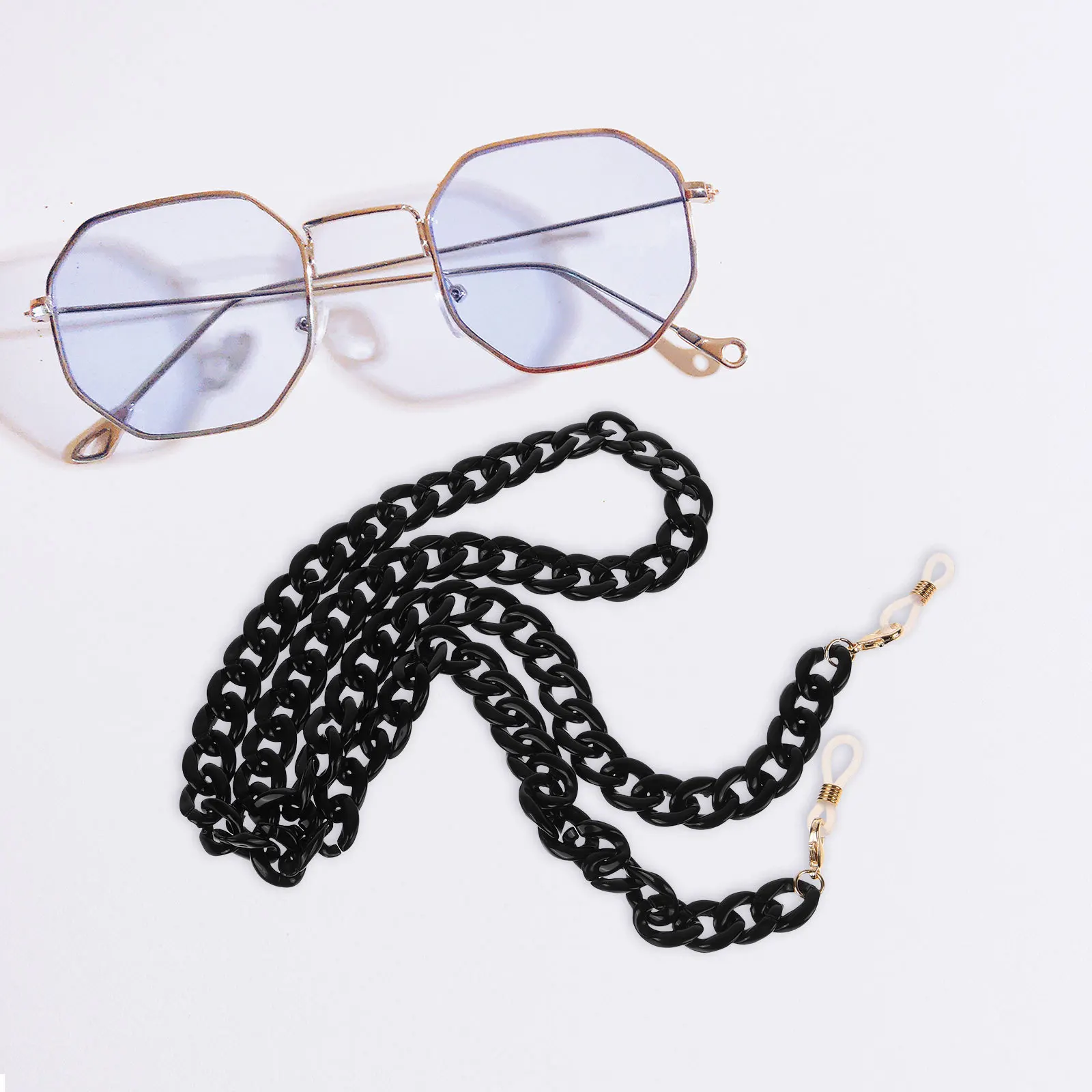 

1Pcs Stylish Non-Skid Acrylic Glasses Chain Eyeglasses Hanging Rope Anti-Lost Multi-Purpose Drop Resistance Mask Chain