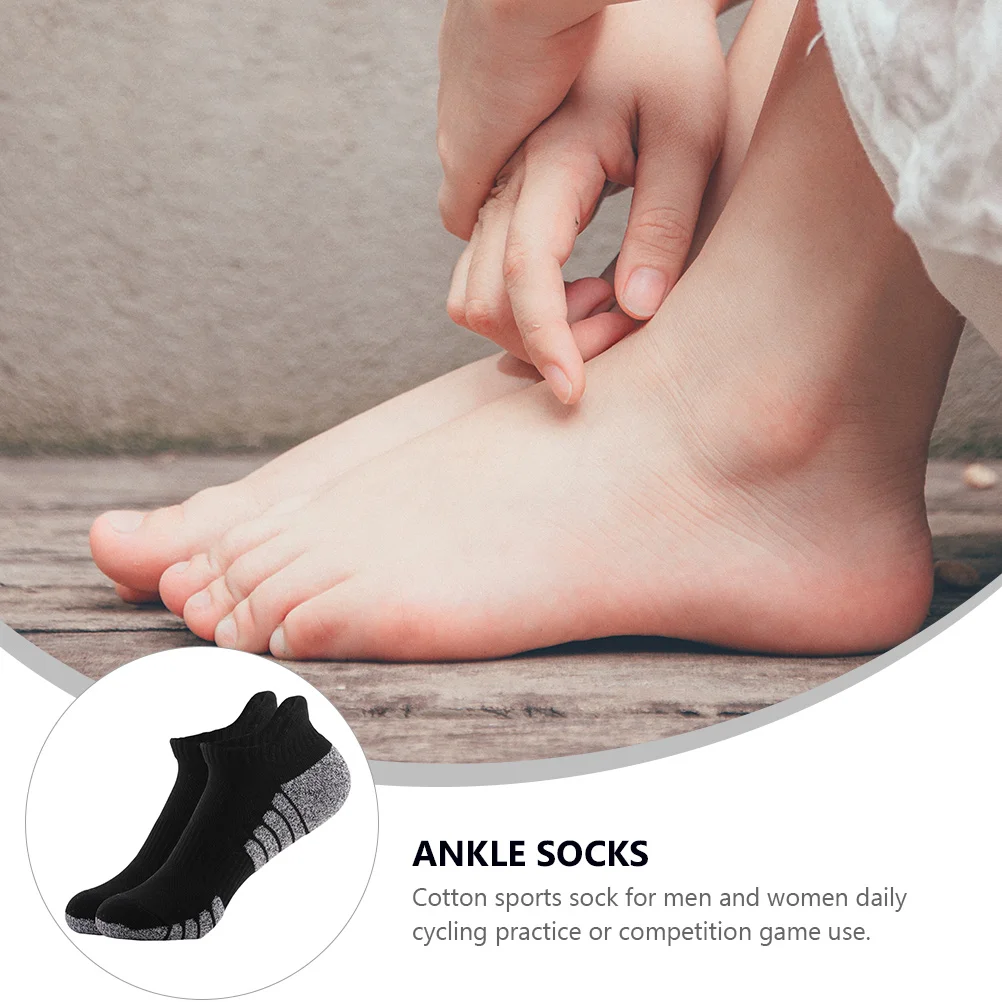 

6 пар удобных носков для бега, легкие носки до щиколотки с высокой степенью поддержки для занятий спортом и повседневного использования