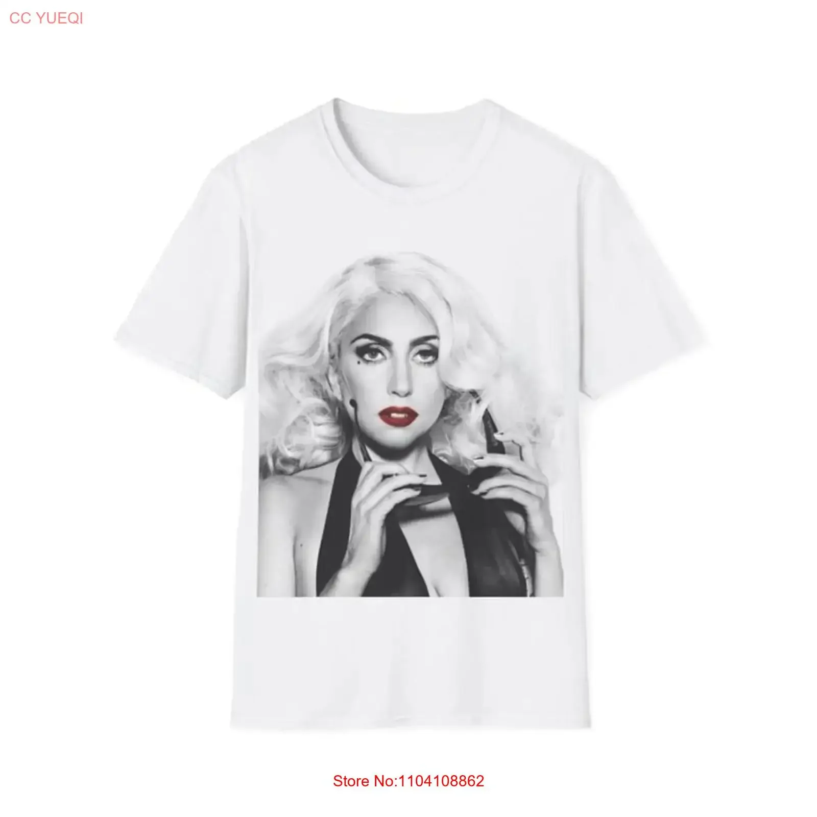 Lady Gaga unisex Softstyle T Shirt vintage Washed Versatile Soft Breathable Slightly homme designer clothes fashion Stretched