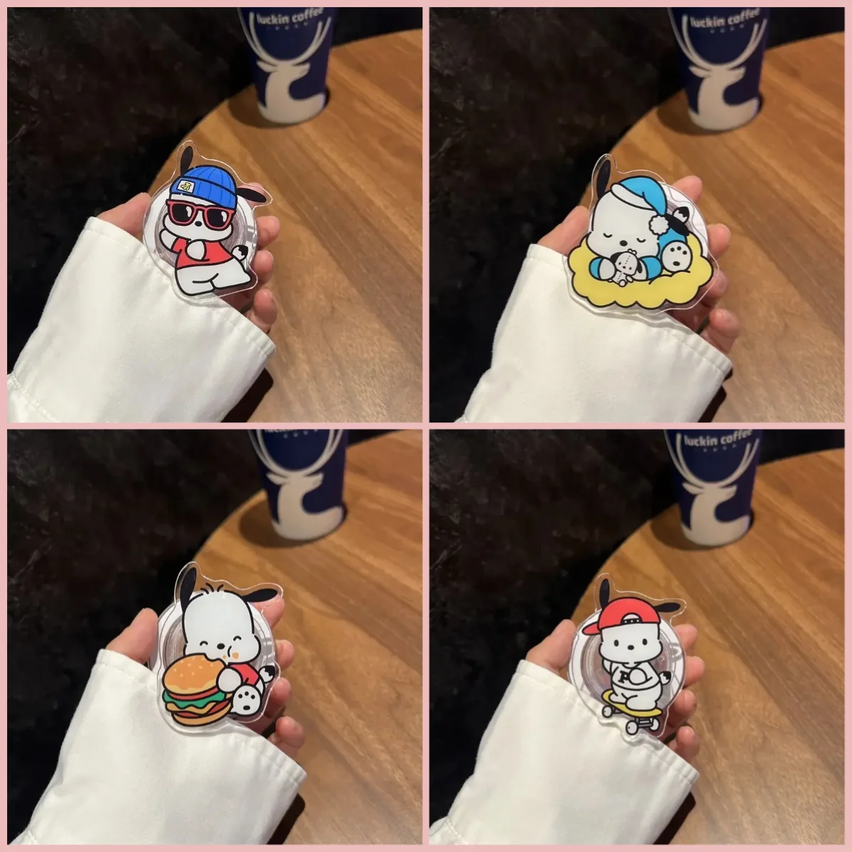 Korean Kawaii Sanrio Pochacco Grip Tok Phone Holder for Sams