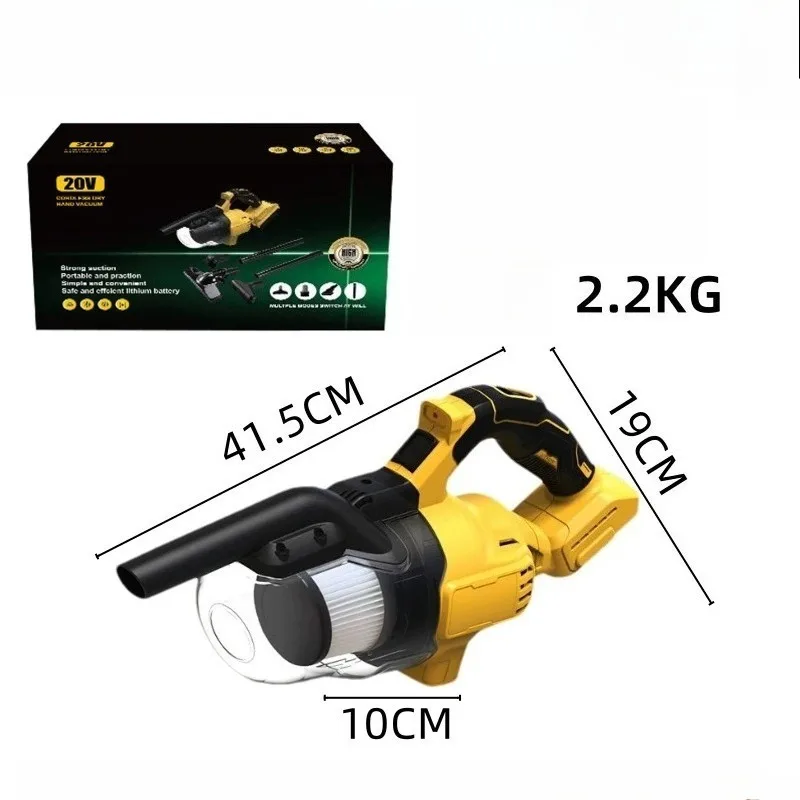 Compatible with various brands of 18-20V lithium battery cordless handheld vacuum cleaners with high suction power
