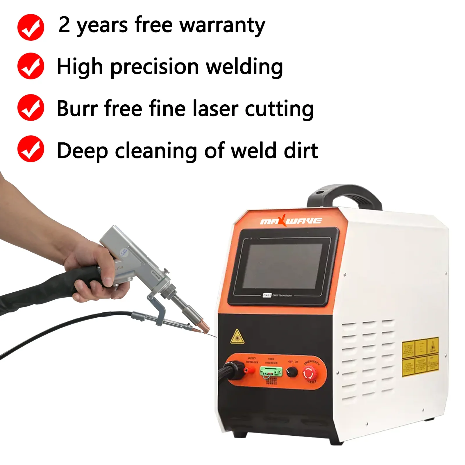 MAXWAVE Laser Welding Machine Metal Soldering Steel Metal Hand-held Repairing Portable bathroom orgnizer kicthen accessories