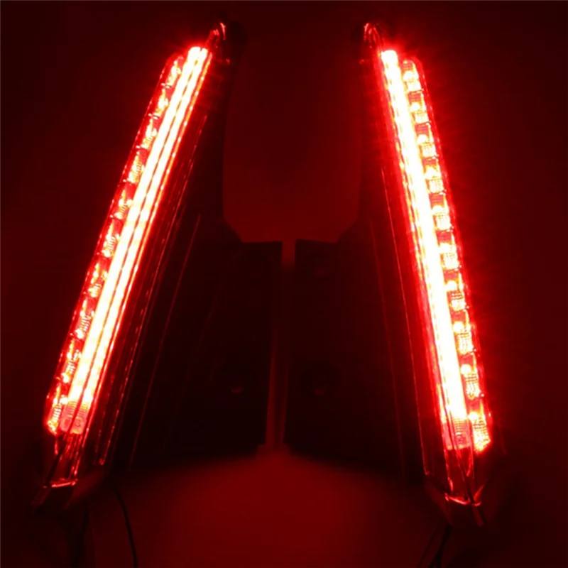 For Nissan Rogue X-Trail 2014-2019 Car LED Rear Window Pillar Light Brake Light Taillight Lamp With Turn Signal Features