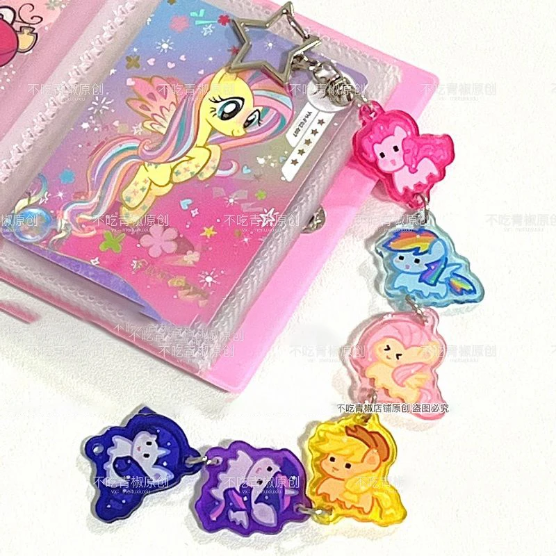 My Little Pony Pendant MINISO Anime Toys Cute Girl Backpack Pendant Original Handmade Decorative Fashion Accessories Fun Gifts