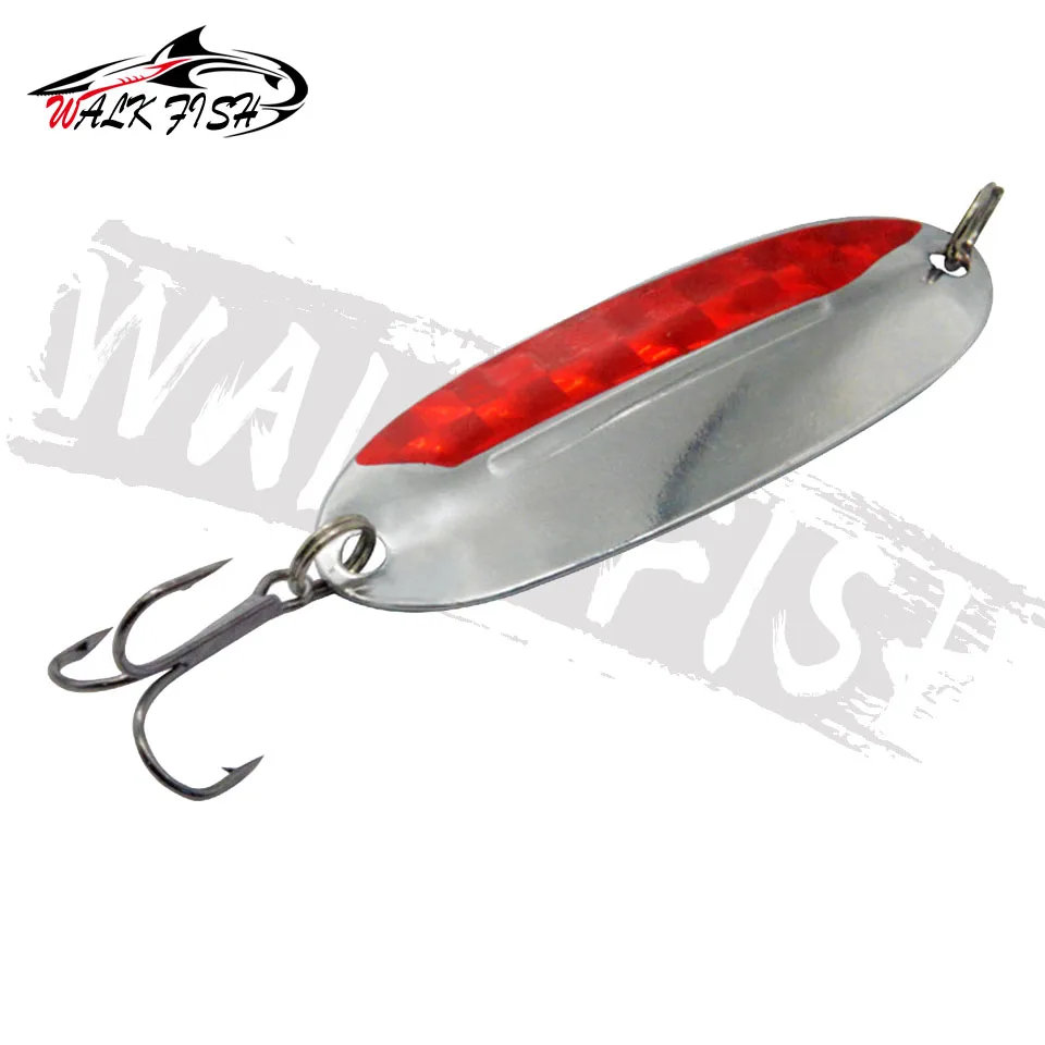 WALK FISH 7g Metal Jigging Spinner łyżka zanętowa twarde przynęty cekiny hałas błyskotka sztuczna przynęta zestaw haczyków Swimbait