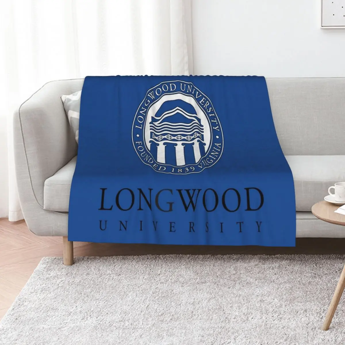 Longwood University Throw Blanket Moving Decorative Sofa Bed Soft Beds Sofas cosplay anime Blankets