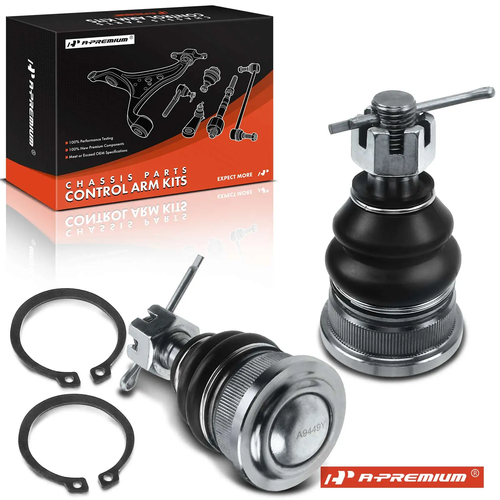 A-Premium 2x Front Lower Ball Joint for Nissan Sentra 1990-1999 NX 1991-1993 200SX 1995-1998