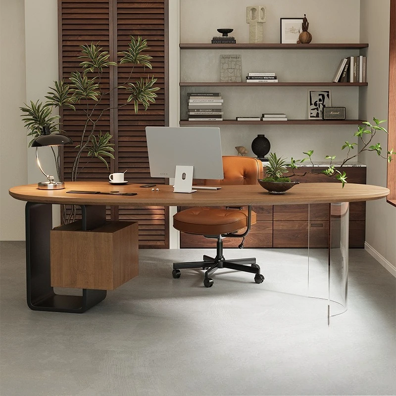 Light luxury senior sense President's office computer desk Modern simple commercial desk work