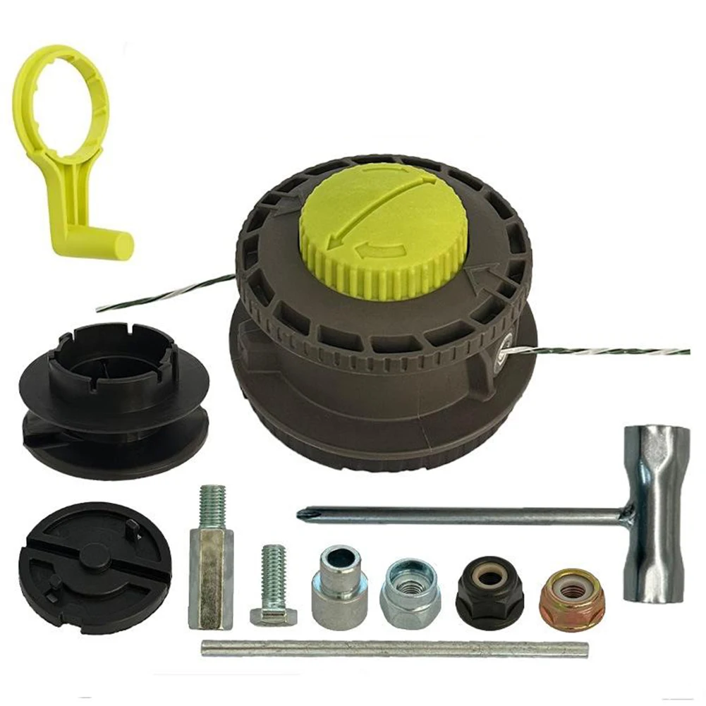 

Trimmer Head Kit Compatible with RY15526 RY15527 RY15529 Designed for Straight Shaft Lawn Trimmers for Reliable Control