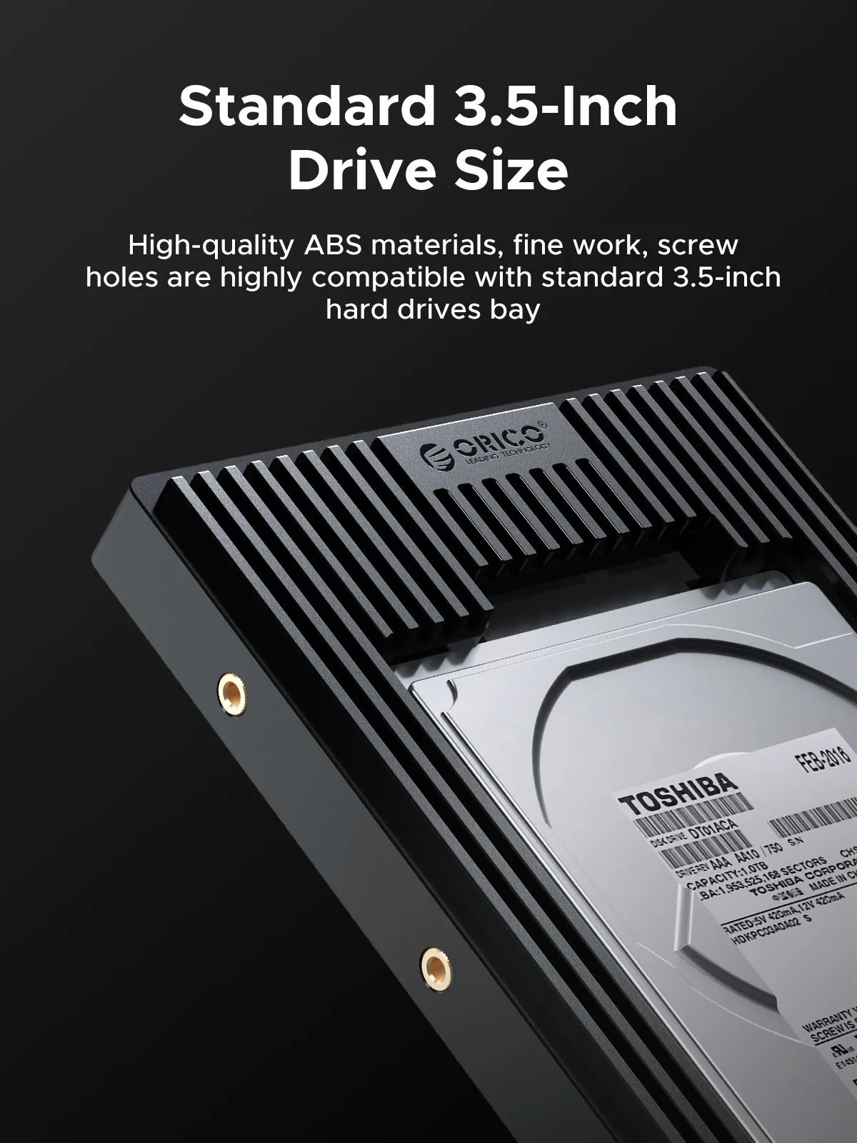 ORICO Hard Drive Caddy Adapter 2.5 SATA mSATA NGFF to 3.5 Internal Drive Bay SSD Converter Mounting Bracket Caddy Tray SATA 3.0