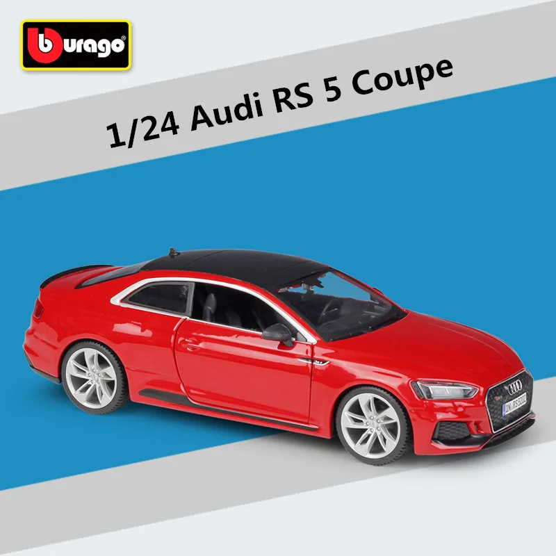 Bburago 1:24 Audi RS5 Coupe Alloy Sports Car Model Diecast Metal Toy Vehicles Car Model Simulation Collection Childrens Toy Gift