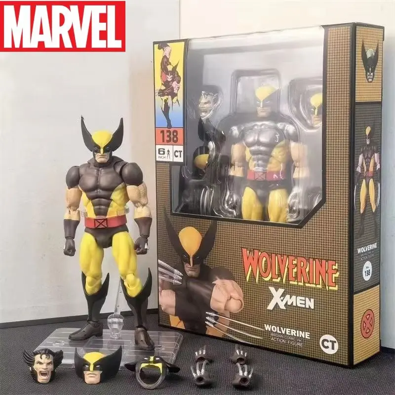 New Ct Toys Wolverine Figure Brown Comic Mafex 138 X-Men Action Figure Shf Anime Figurine Ko Model Statue Doll Toys Xmas Gifts