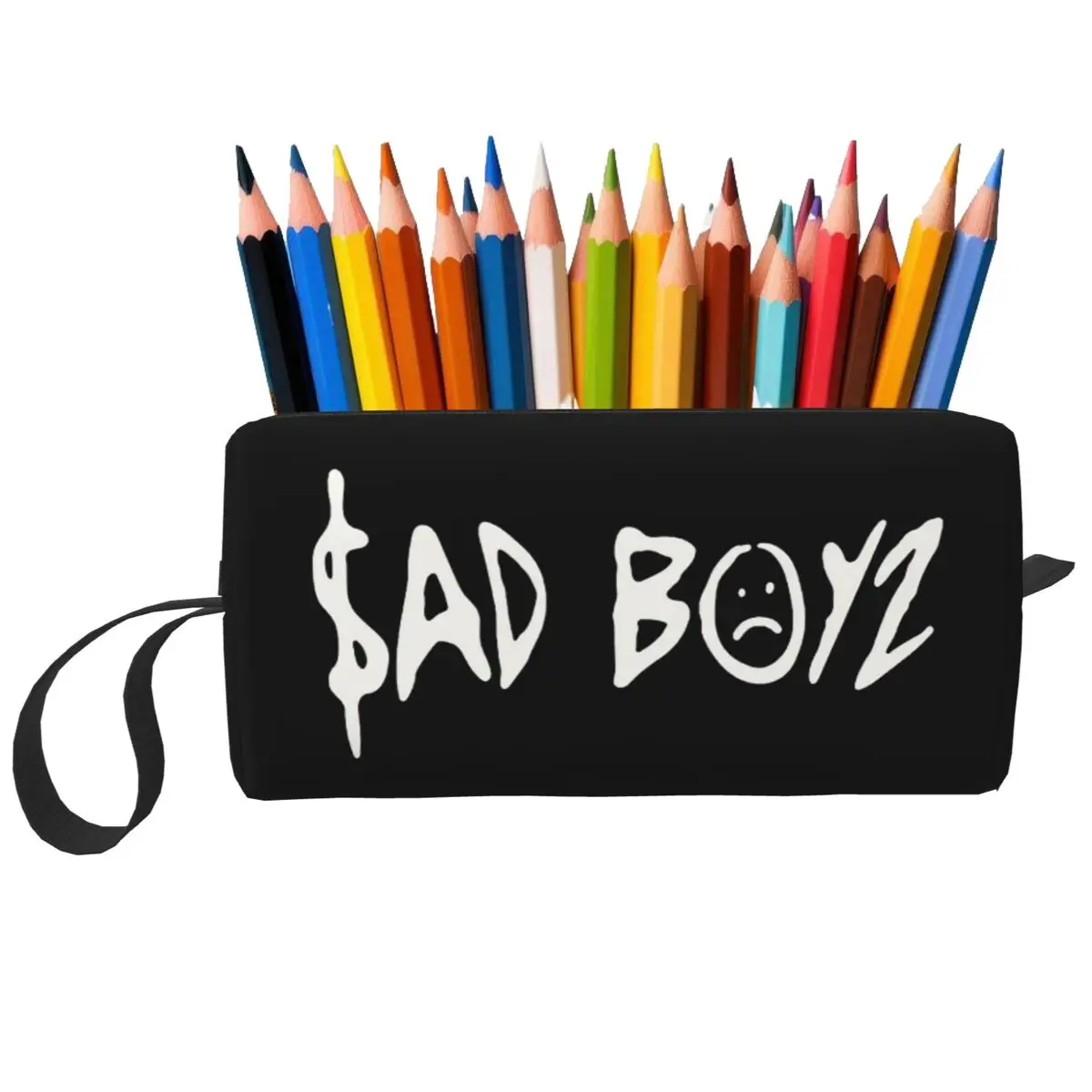 Junior H Merch Sad Boyz Pencil Case for Boys Girls Pen Box Pencil Bag Stationery Supplies Women Organizer Pouch