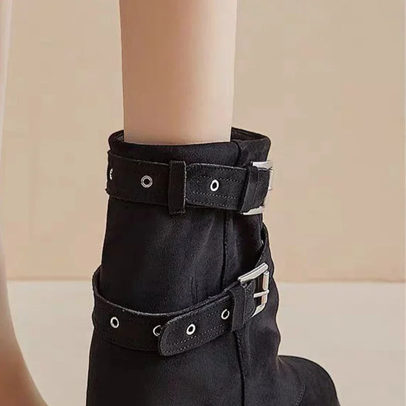 الشقق المرأة حذاء من الجلد مصمم الجلد المدبوغ أحذية رياضية 2025 جديد أحذية الشتاء المريحة غير رسمية موضة المشي حذاء رياضة Mujer الثلوج بوتاس #5