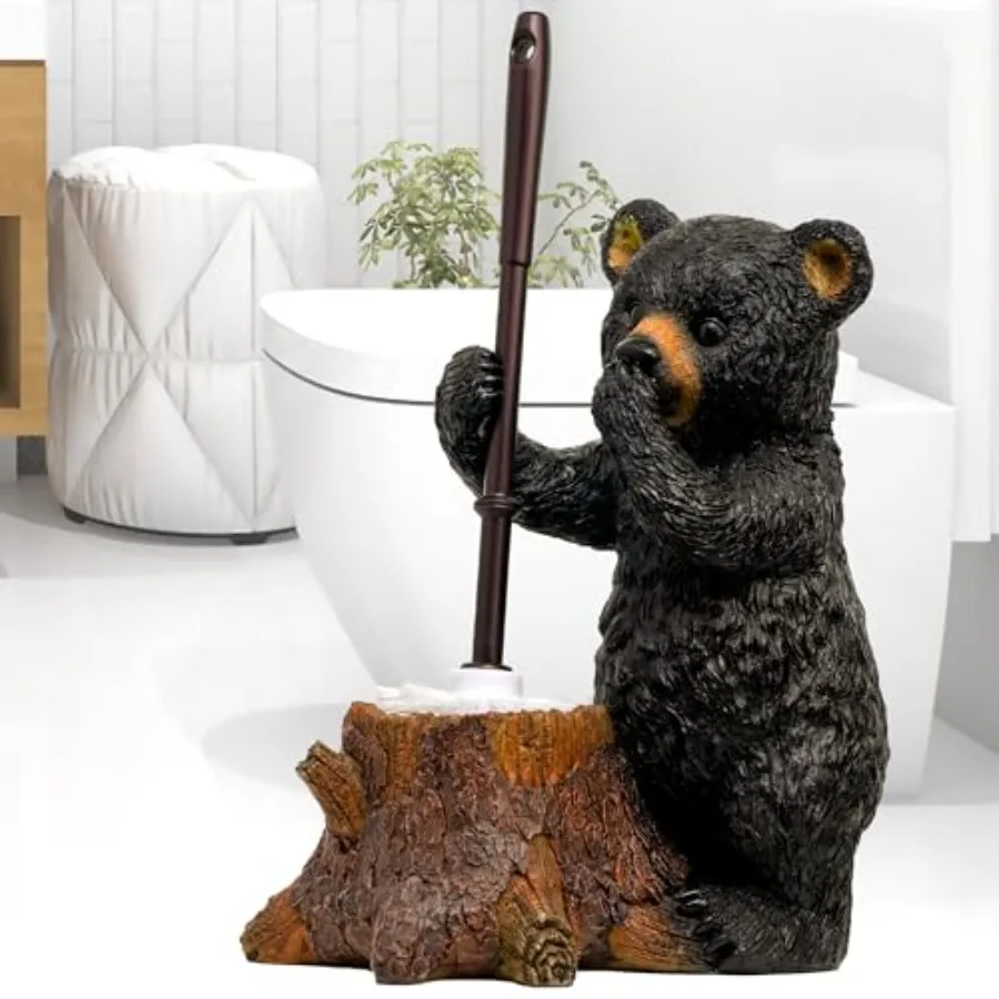 

Toilet Brush Holder Set for Bathroom Super Cute Base Solidly Toilet Bowl Brush and Holder Flexible and Durable Style Stylish To