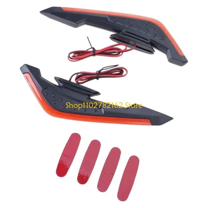 547B Front Side Spoiler Wind Fairing with LED Light for Motorcycle and Electric Bike Enhancing Night Ride Safety and