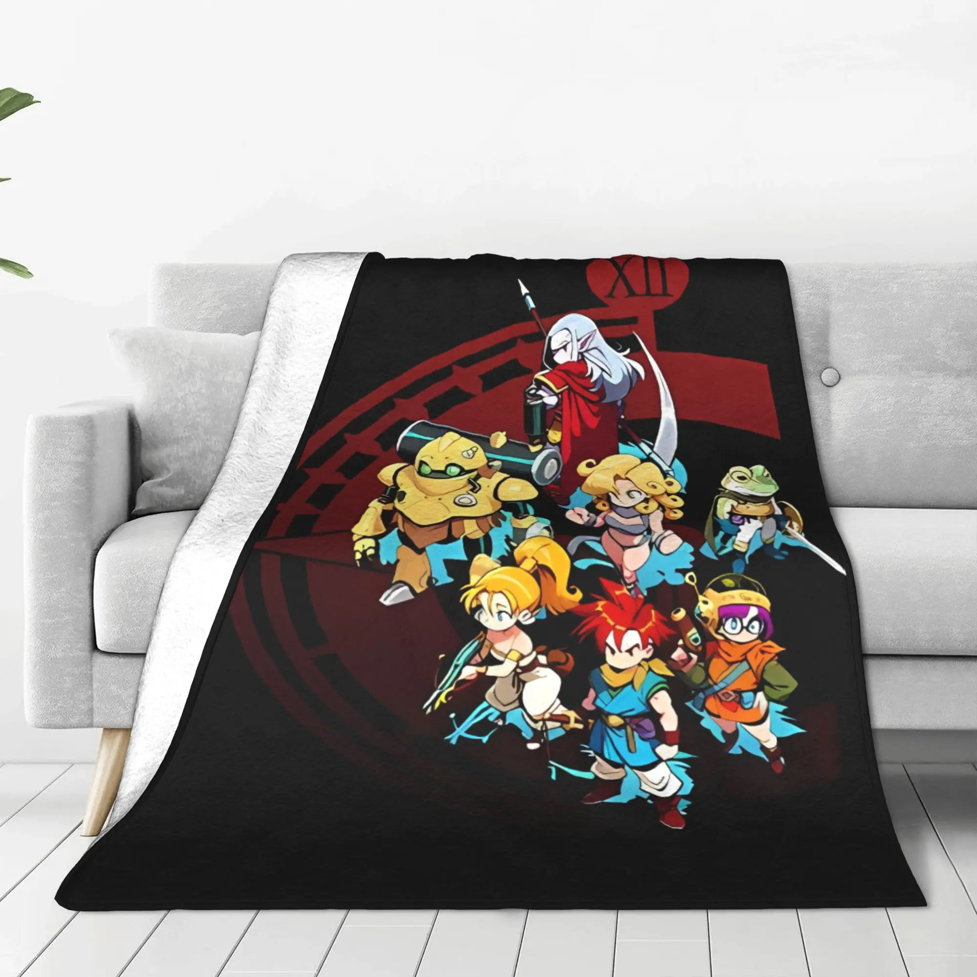 1PC Home Cute Room Decor Tribute Blanket Throw Blanket Chrono Trigger Novelty Warm Blanket All Season