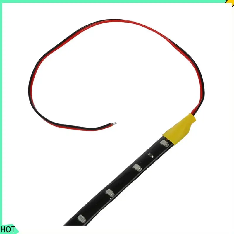 AWAH 8 In 1 30Cm 15 LED Flexible Car Auto Strip Neon Light Lamp Orange