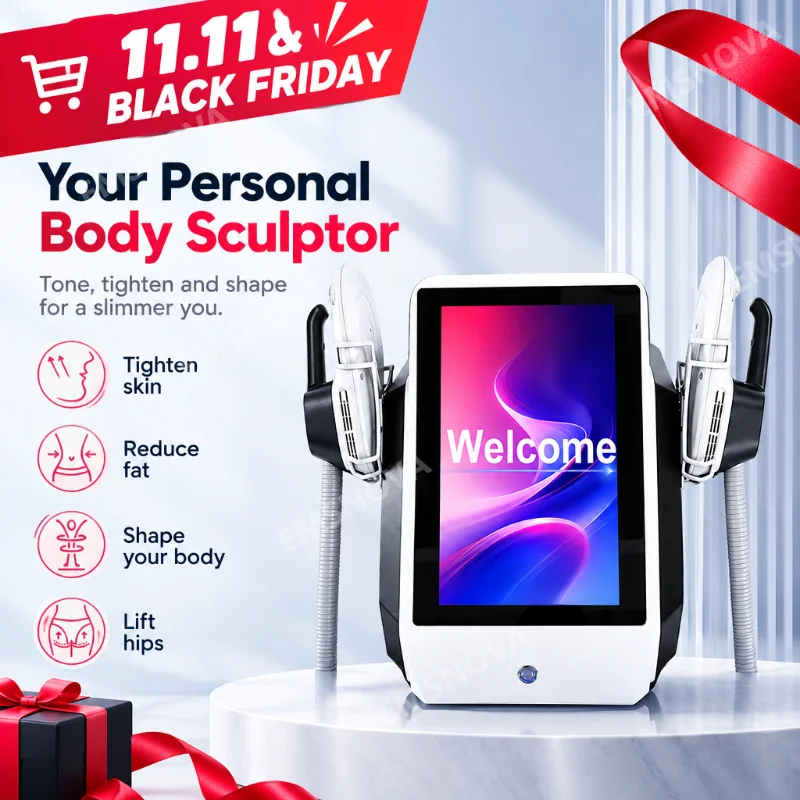 11.11 CE 6500W 200HZ Large Screen EMS RF Beauty Device with High-Efficiency Body Slimming Skin Tightening Multi-Dimensional