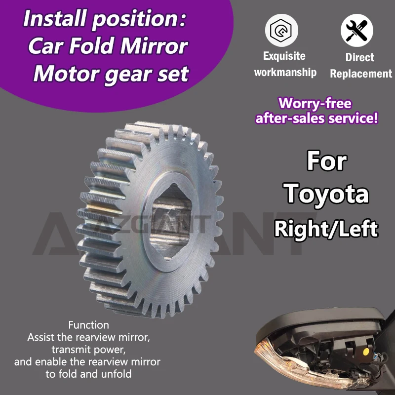 

AZGIANT For Toyota Highlander Sienna Kluger MK1/Camry MK5 Car gearwheel of Folding mirror of reversing lenses high efficiency