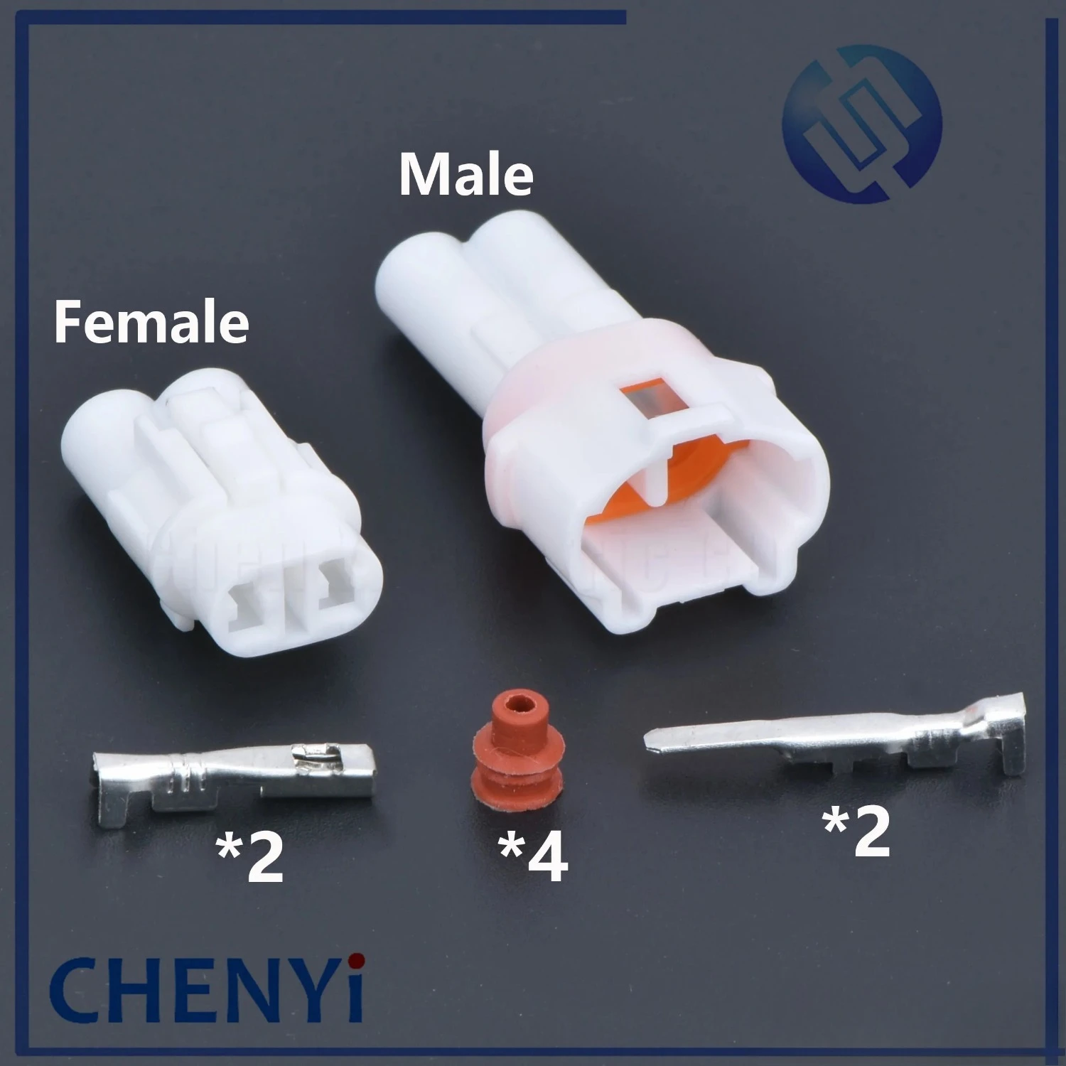 5 sets 2 Pin way MT090 Female or Male White Auto Connector Waterproof Automotive Plug For Motorcycle 6180-2181 6187-2171
