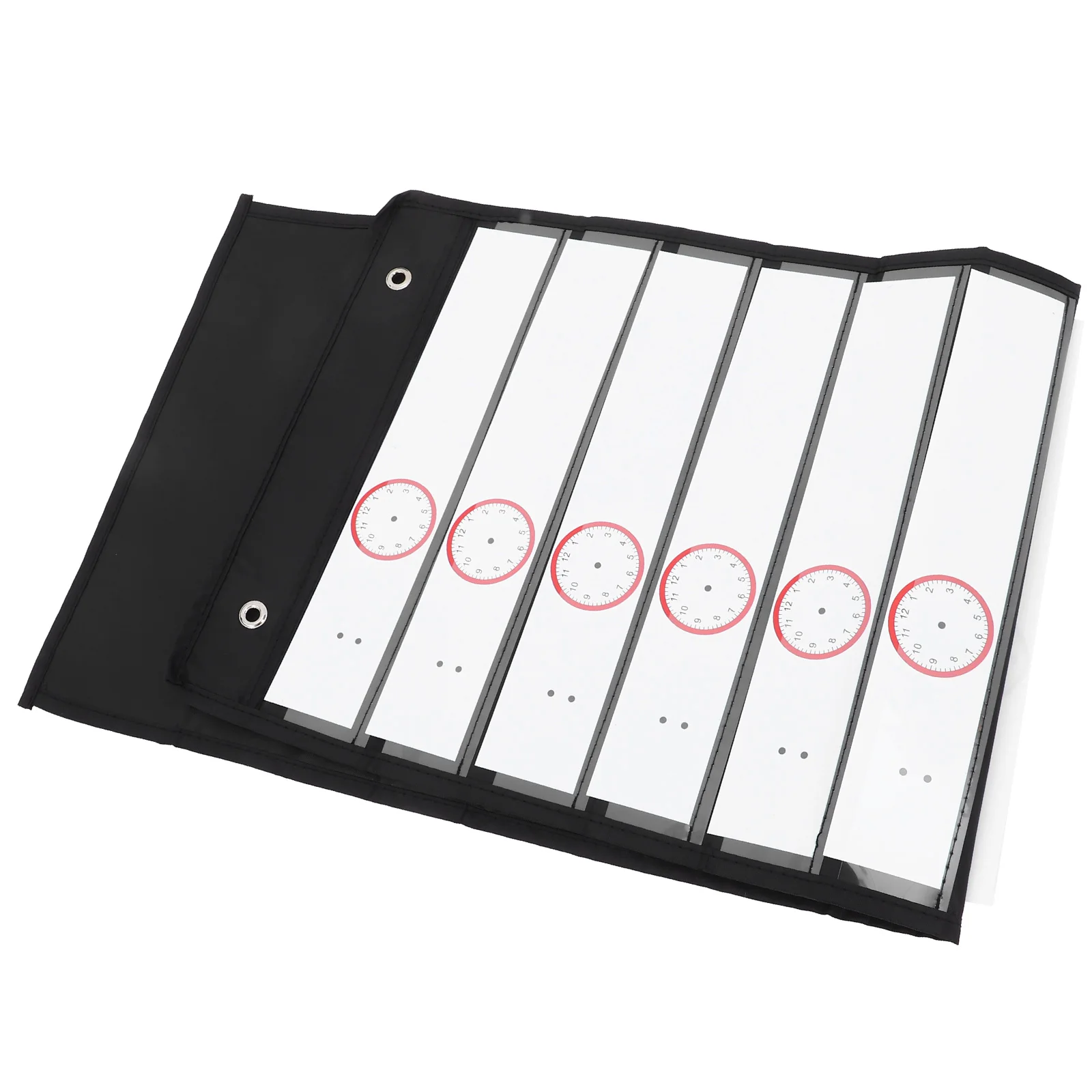 

1pcs Black Oxford PET Pocket Chart for Classroom Home Office Kids Planner Dry Erase Cards Reusable School Supplies Teaching