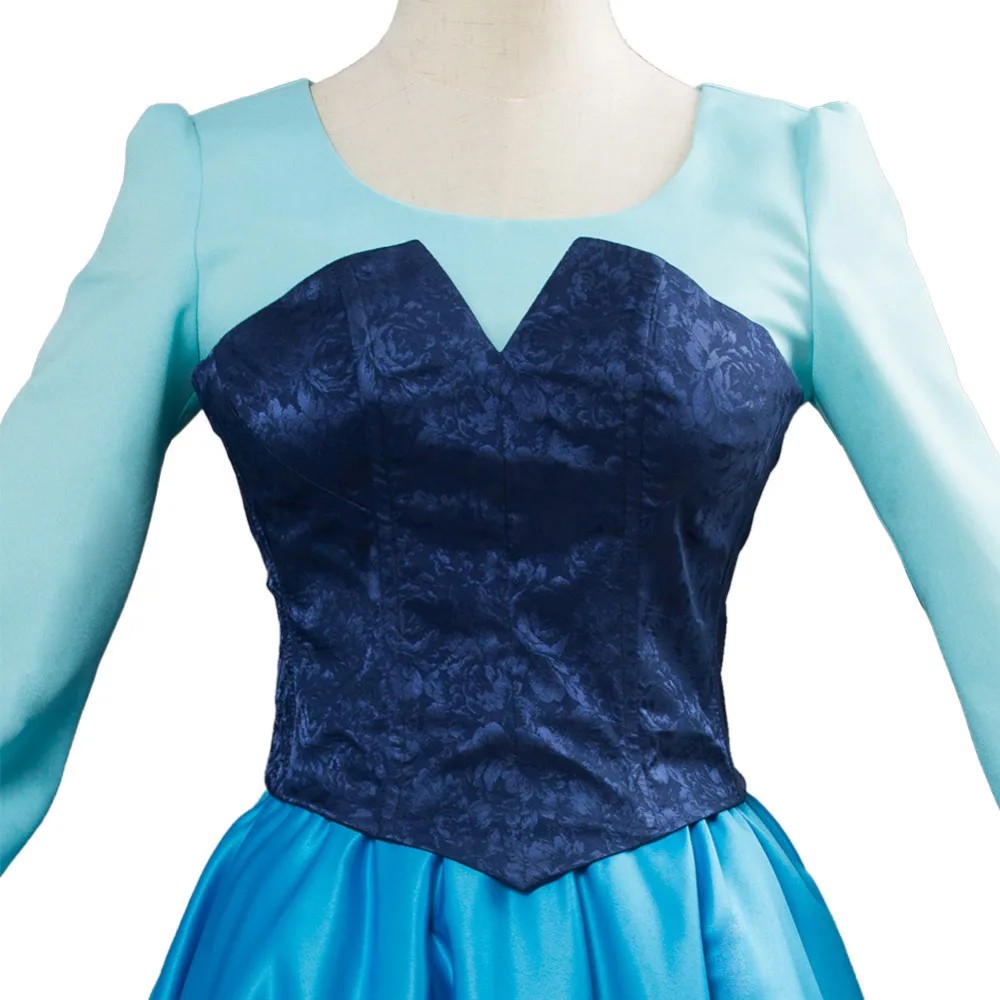 Ariel Princess Costume Dress Gown Cosplay For Girls Halloween Carnival Costumes