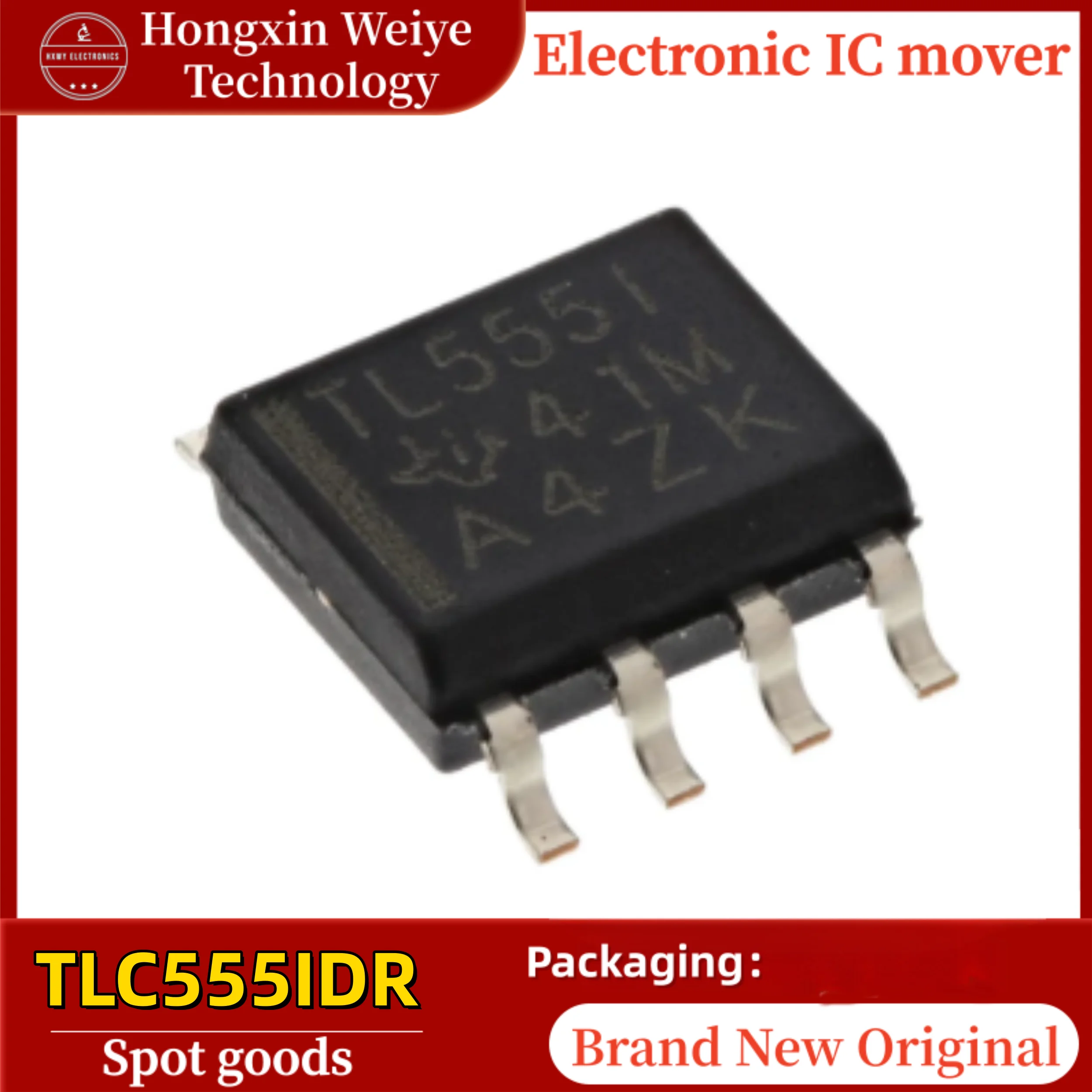 10/50 PCS TLC555IDR TL555I SOIC-8 Timer/Oscillator (Single Channel) IC Chip Brand New In Stock