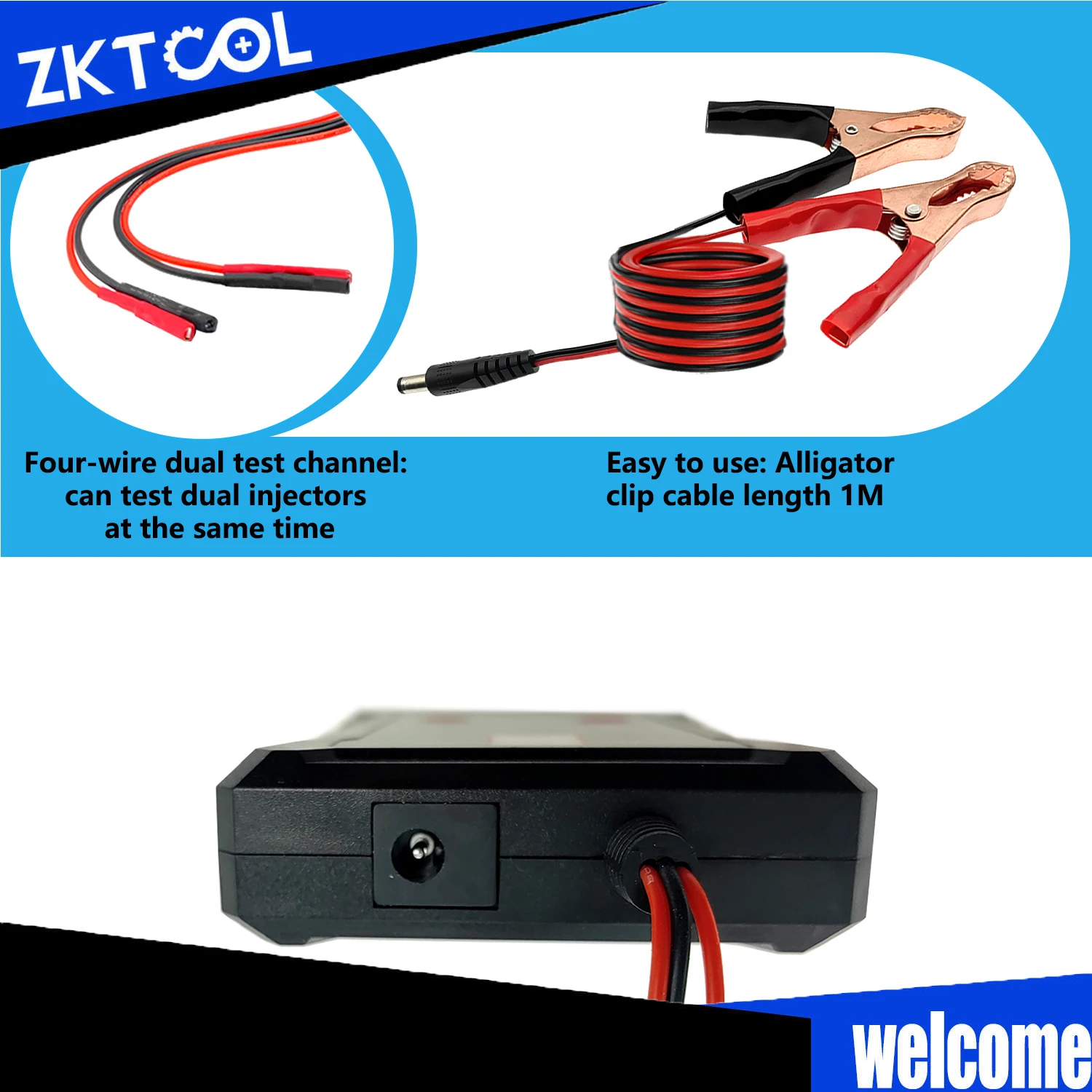 Upgraded Fuel Injector Tester & DIY Cleaning Tool - Test Two Injectors Simultaneously 8 Pulse Power Drive Modefuel injector test