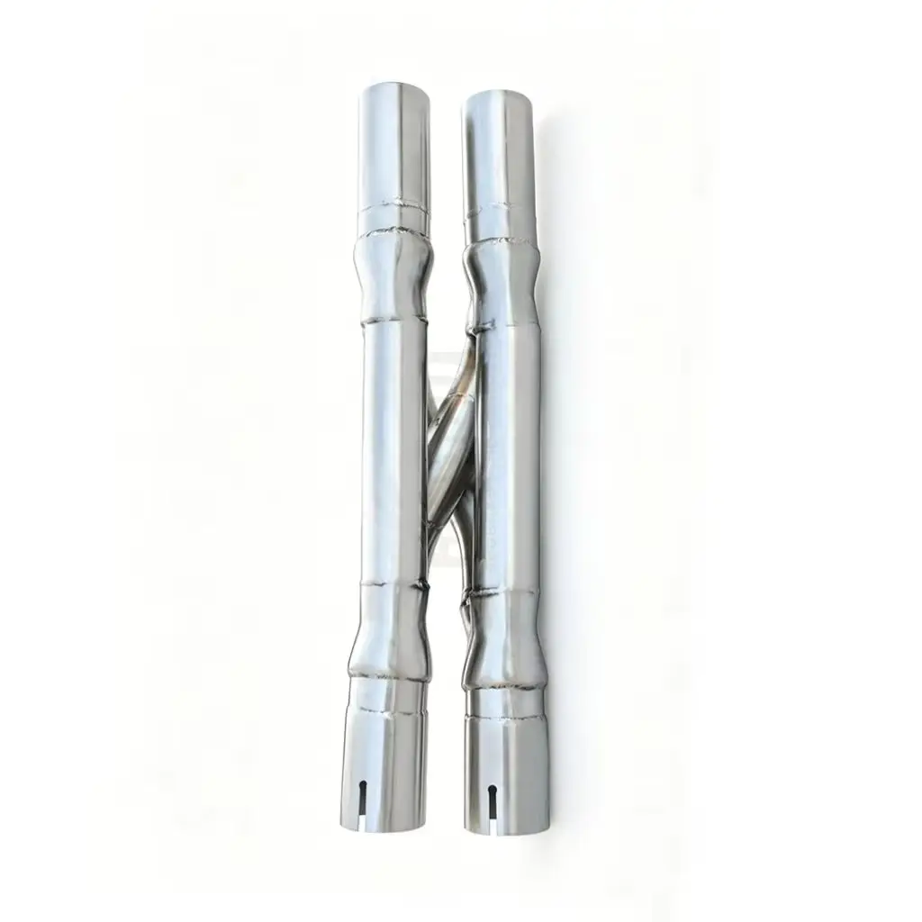 

For Ferrari F12 FF Stainless Steel X-Shaped Exhaust Double X Pipe High Performance Mid Exhaust Pipe