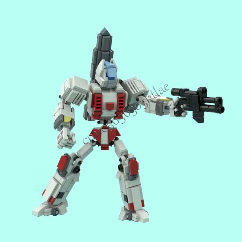 439 PCS Brickheadz Sky Assault MOC, Blocos de Construção Modulares Personalizáveis, Brinquedo Educativo de Tecnologia para Crianças, Presente de Montagem para Meninos