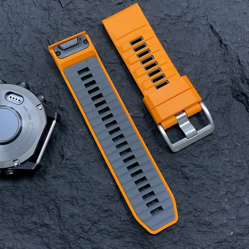 1:1 Fenix9 WatchBand For Garmin Fenix 9 8 Pro 47mm 51mm E 7 7X 6 6X 5 5X/Epix Pro/Enduro 3/970 QuickFit 22mm 26mm Silicone Strap