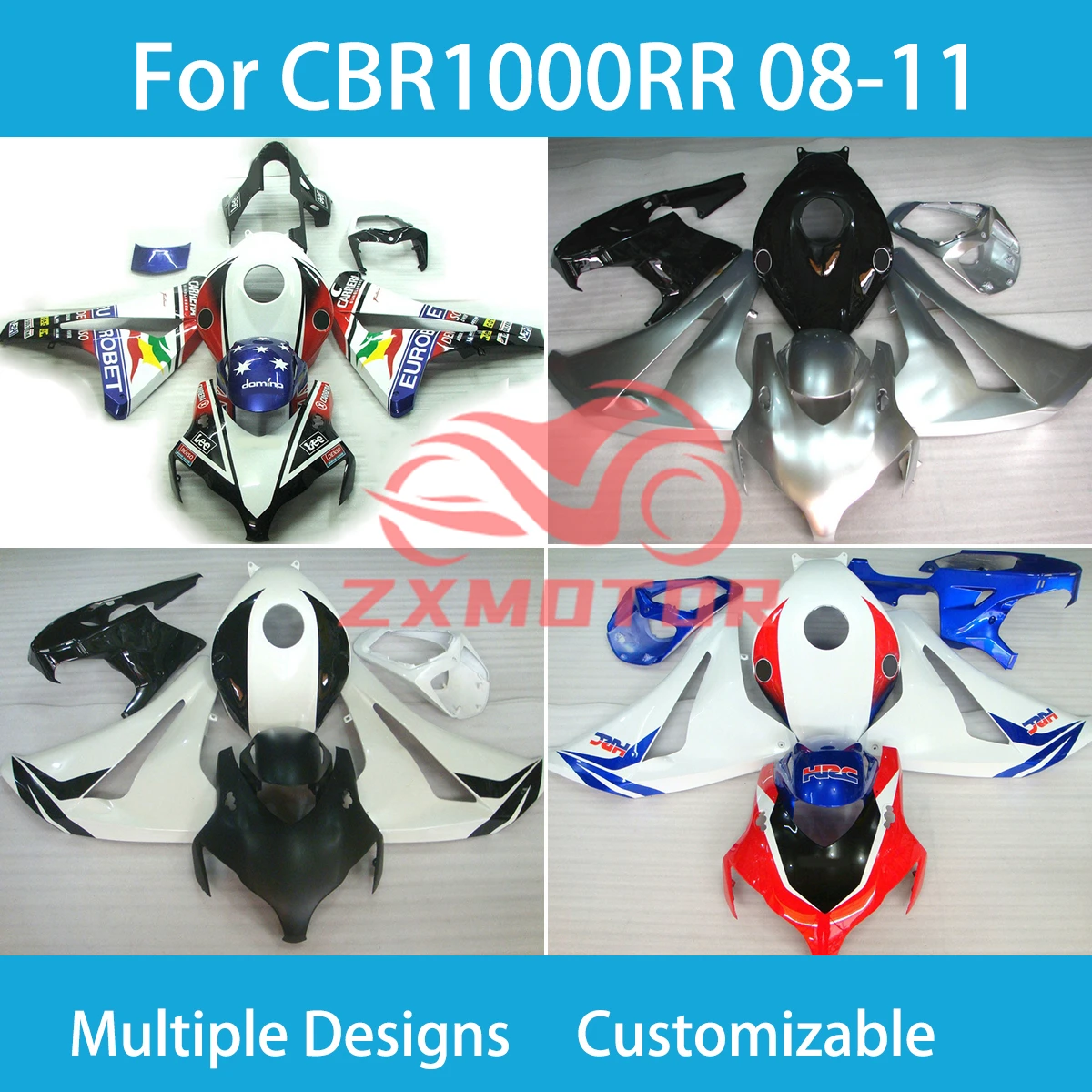 

CBR1000RR 2008 2009 2010 2011 комплект обтекателей для Honda CBR 1000RR 08 09 10 11 Аксессуары для модификации мотоцикла обтекатели