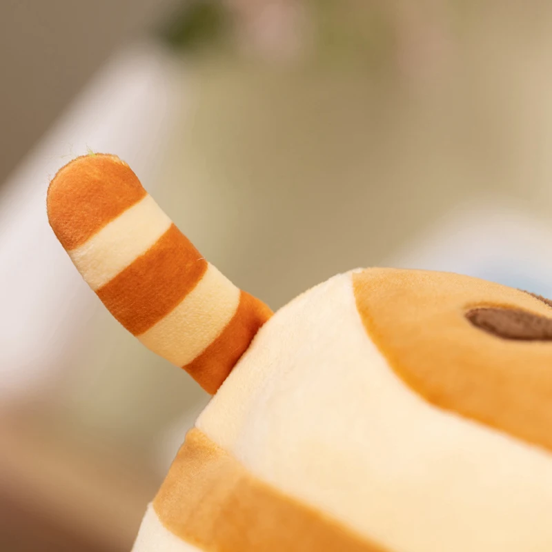 Cute Cat Pancake Plush Toy Soft Fluffy Stuffed Cat Doll Shaped Like Stacked Pancakes for Home Decor and Gifts.