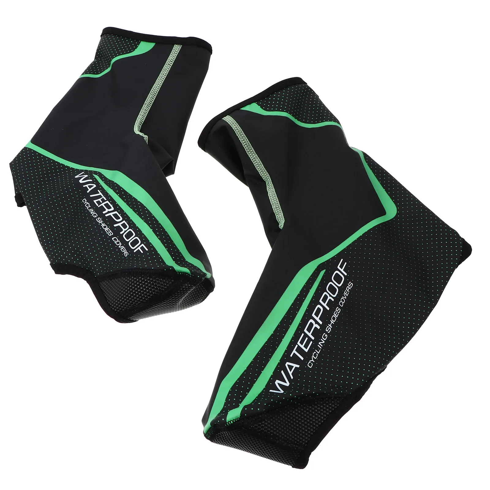 

Winter Warm Cycling Shoe Covers Waterproof Windproof Reflective Strips Lightweight Portable Overshoes Pu Material Anti Slip
