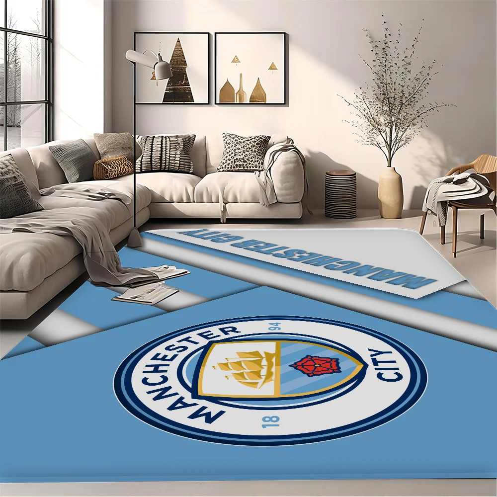 Manchester City Fc Floor Mat INS Style Soft Bedroom Floor House Laundry Room Mat Anti-skid Household Carpets