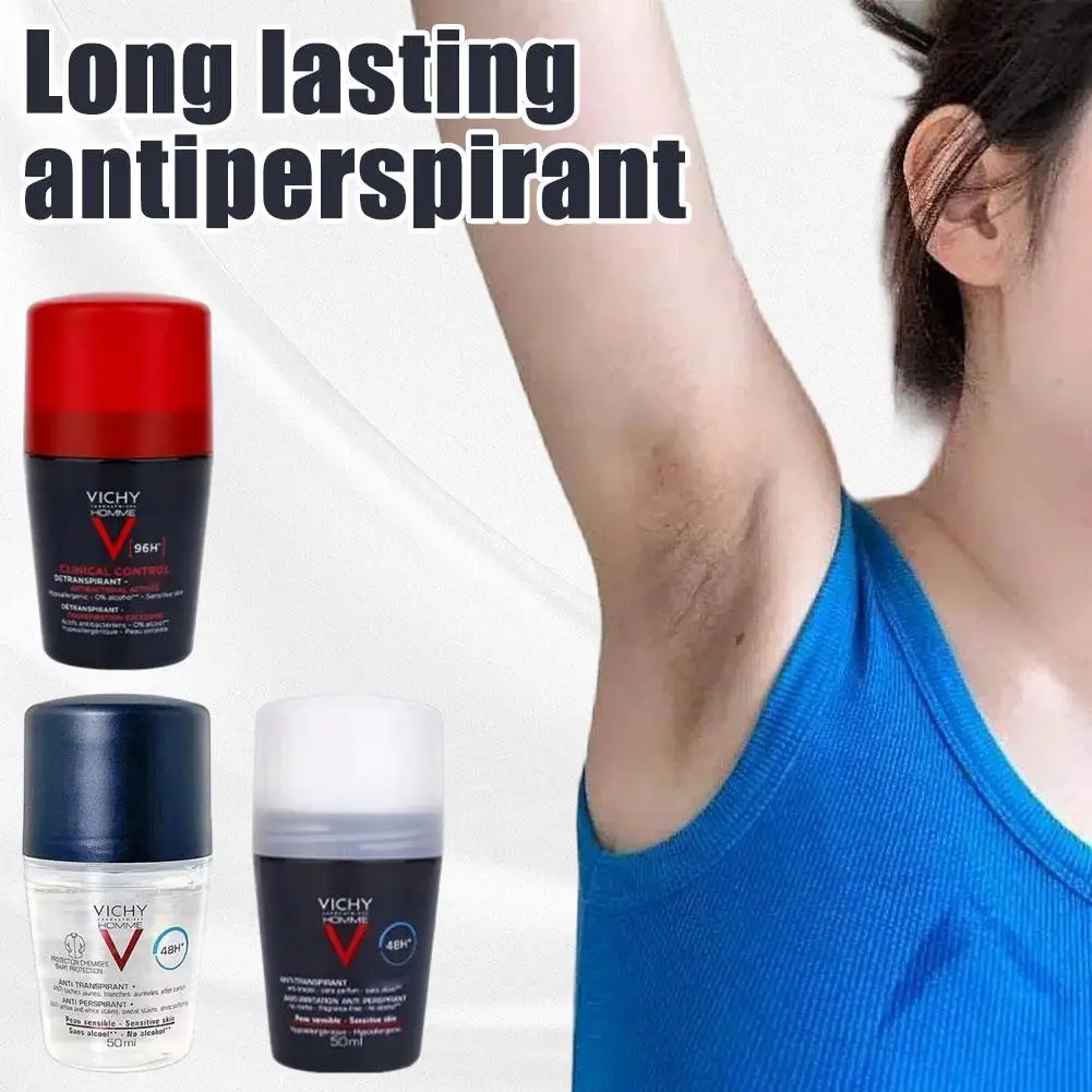 VICHY anti-transpirant rouleau sur déodorants résistants à la sueur confortables Anti-transpiration supprimer les odeurs de sueur maintenir le parfum soins de la peau