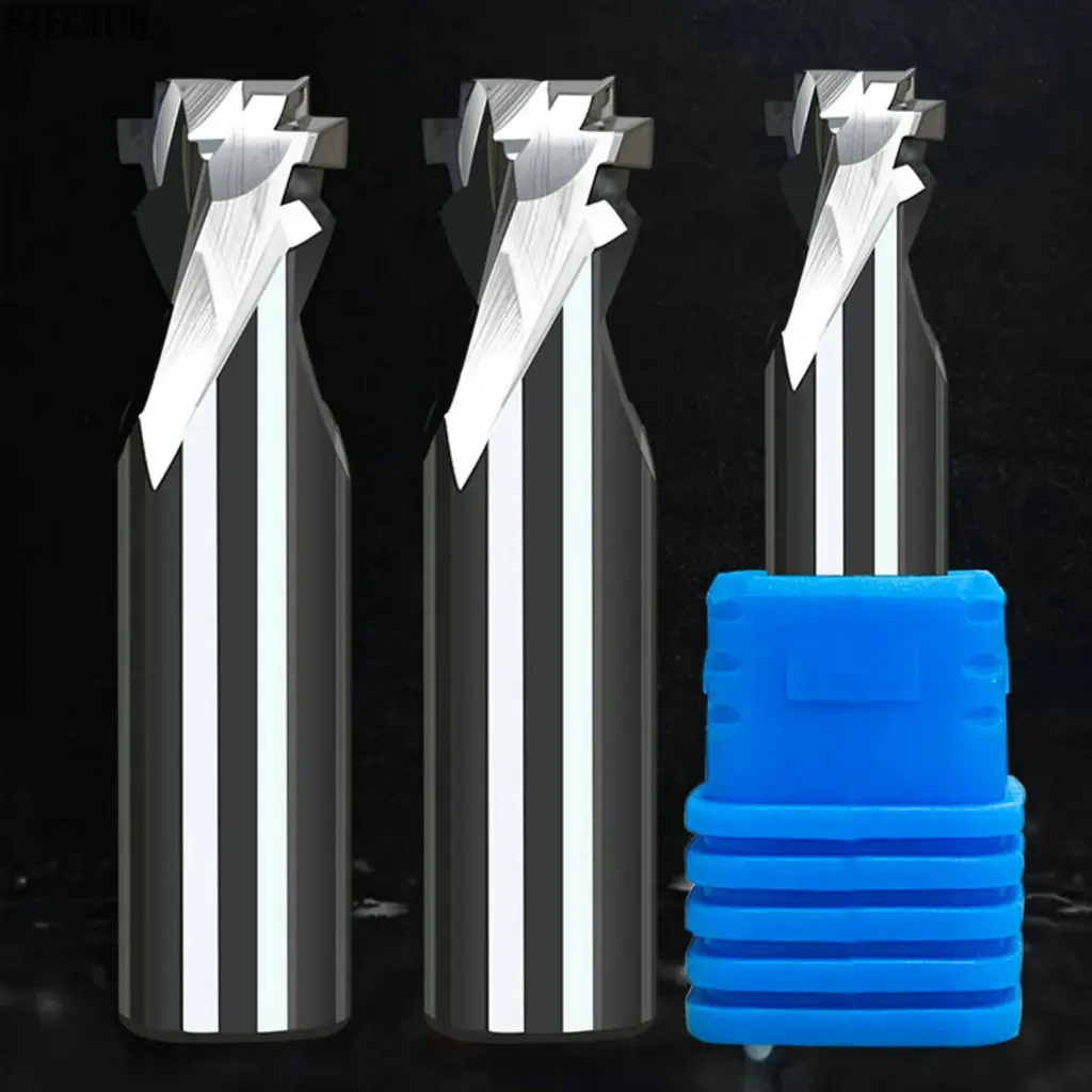 6-12mm LED Neon Light Milling Cutter Tungsten Steel Slotting Router Bits CNC Molding Tool Engraving Enmill for Wood Acrylic PVC