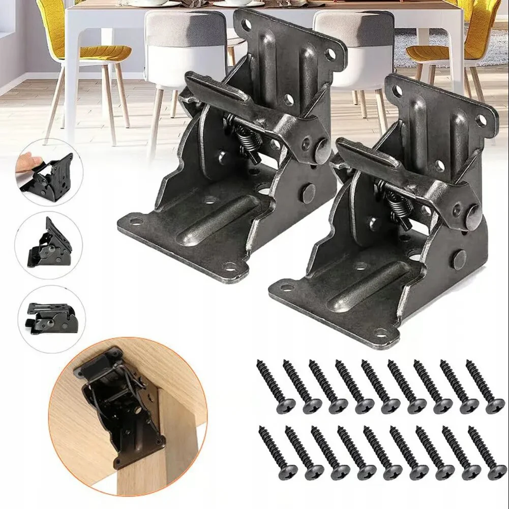 90° Foldable Table Leg Self Locking Hinge Furniture Connection Support Hardware Precision High-Load Bearing Capacity Brackets