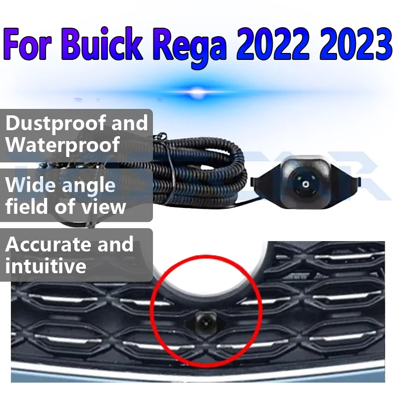 

For Buick Rega 2022 2023 Car Front View Camera OEM HD Night Vision Fisheye 150° Chrome AHD Camera Parking Monitoring System
