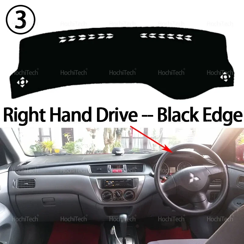 Armaturenbrett Abdeckung Bord Anti-Rutsch-Matte Schützen Pad Auto Sonnenschirm Teppich Teppich Für Mitsubishi Lancer 9 GLX Neunte Generation 2008-2020 – Detail 9