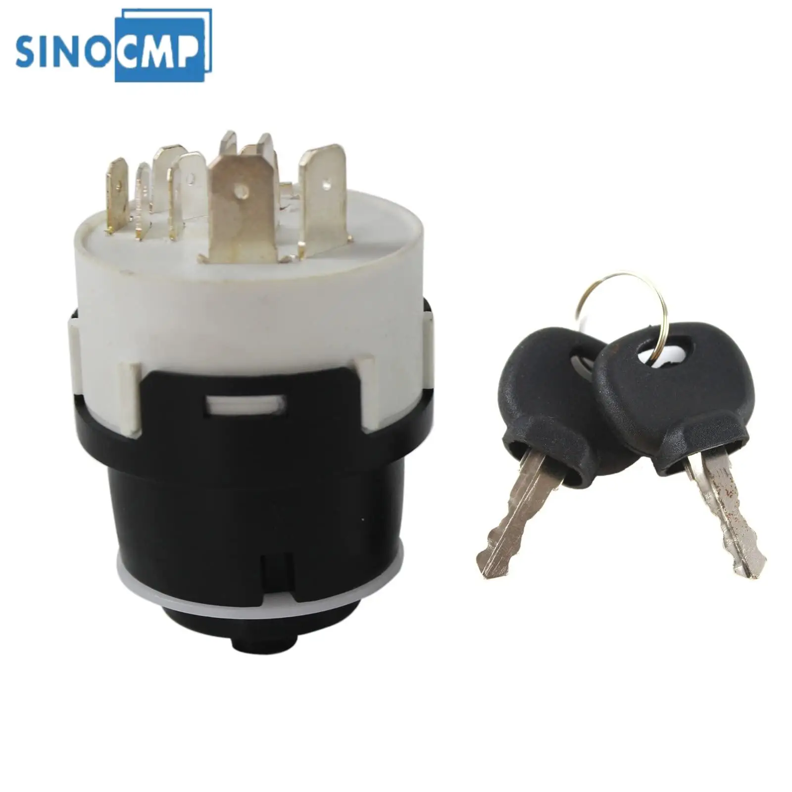 

10 Pin Ignition Switch W/ 2 Keys 701/80184 701-80184 For JCB Backhoe Loader Engine Excavator Accessories Parts Replacement