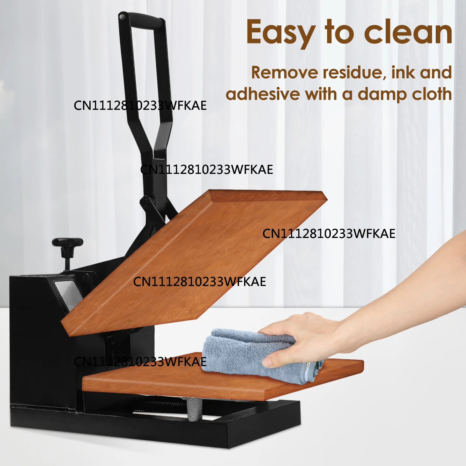 4Pcs Wrap Cover for Heat Press Platen 15x15inch Non-Stick Heat Resistant Pressing Machine Plate Protector Reusable Heat Press