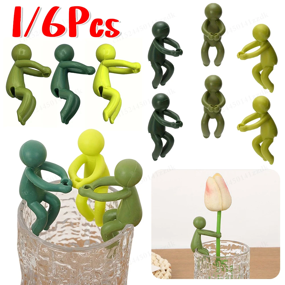 1/3/6pcs Propagation Friends Garden Plant Clips For Vegetable Growing Upright Plant Holder Green Plastic Climbing Support Garden